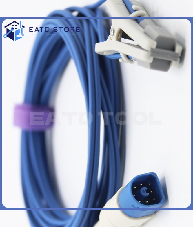 NEW Philips compatible vet ear clip Reusable Spo2 Sensor 8pin