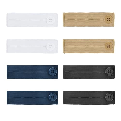 Extensores de botón elástico Extensores de cintura ajustables para pantalones
