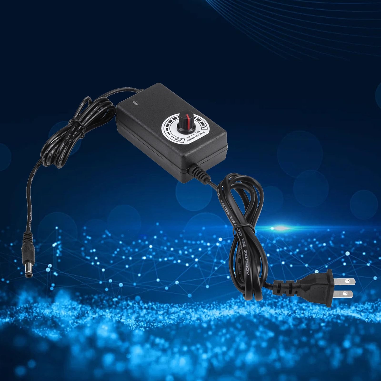 AC to DC Adapter 3-12V 2A Power Supply Motor Speed Controller Variable Speed