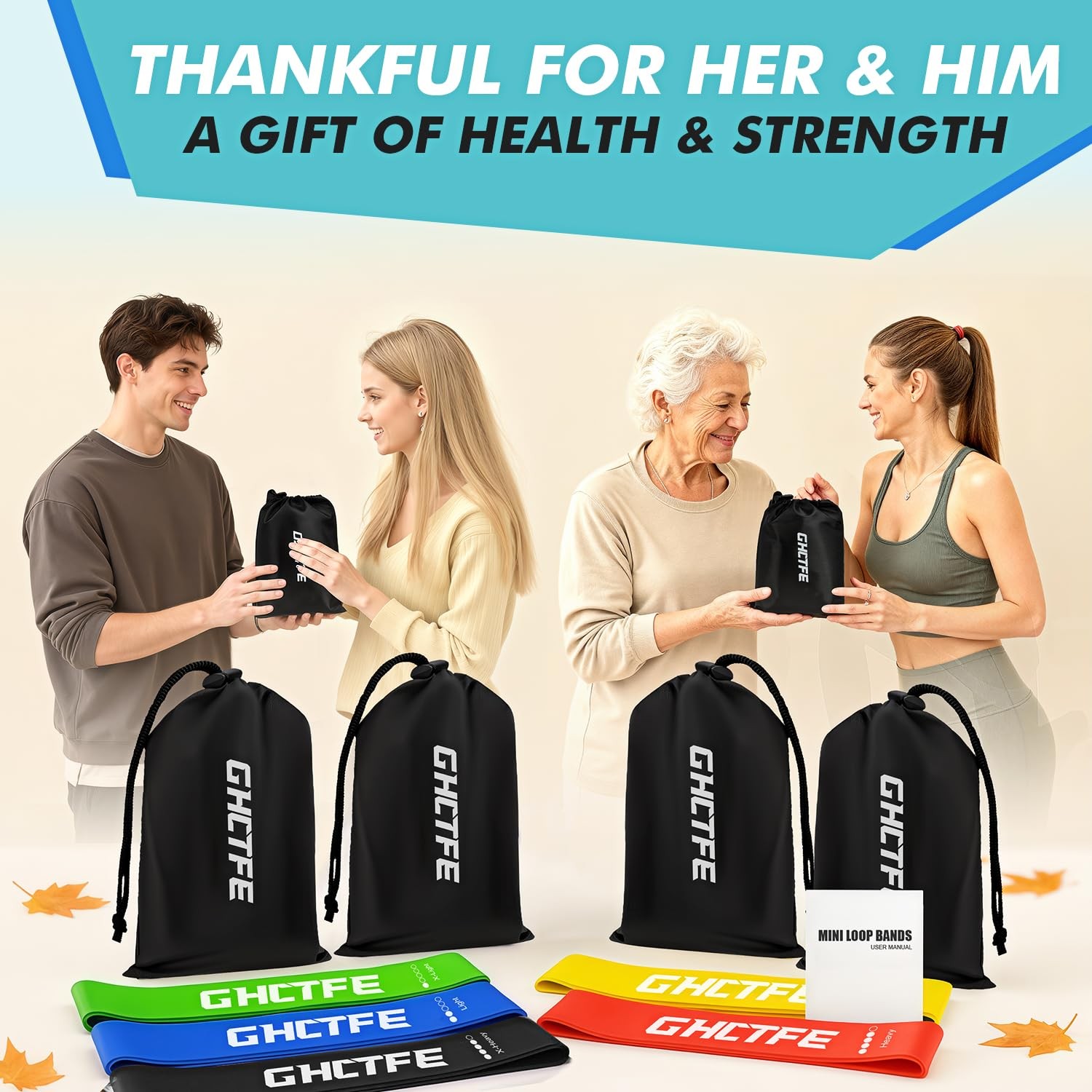 20 Pcs Resistance Bands, Exercise Bands Bulk Set for Trainers & Physiotherapi...