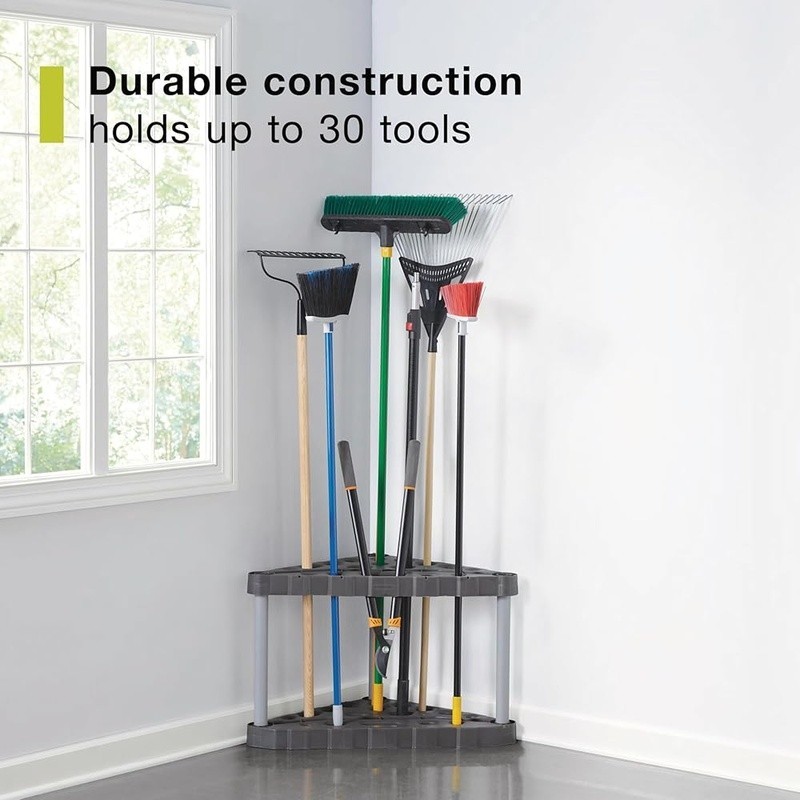 Corner Tool Organizer Holds 30 Tools Easy Install Rust Resistant Lightweight New