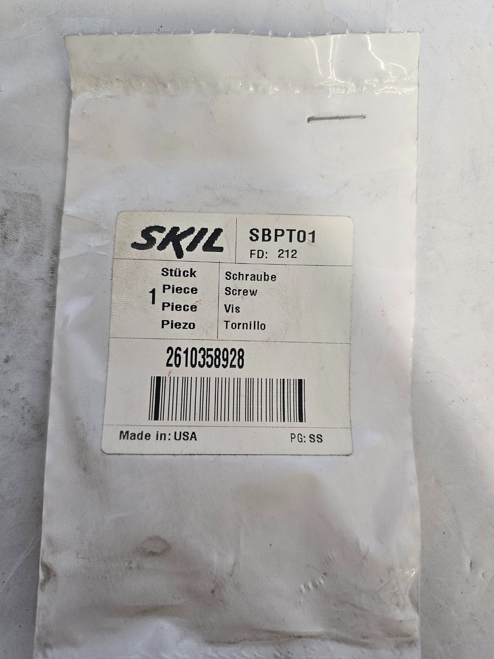 GENUINE OEM BOSCH SCREW 2610358928