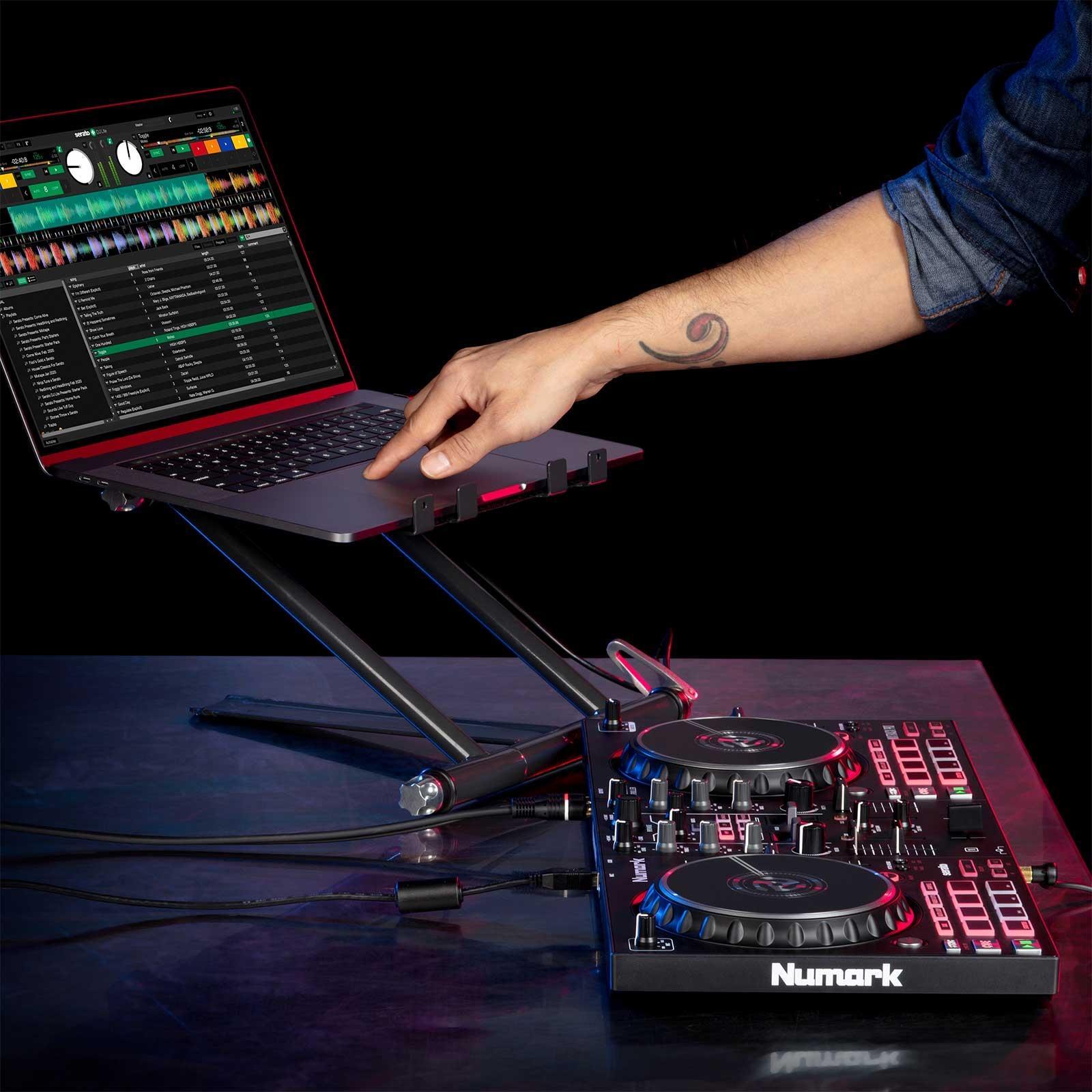 Numark Mixtrack Pro FX Effects 2-Deck Serato DJ Controller w Laptop Stand