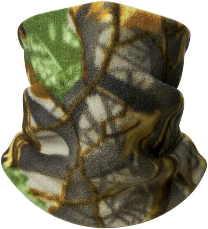Cold Weather Camo Neck Warmer Gaiter Winter Polar Fleece Face Mask Cover Scarfs