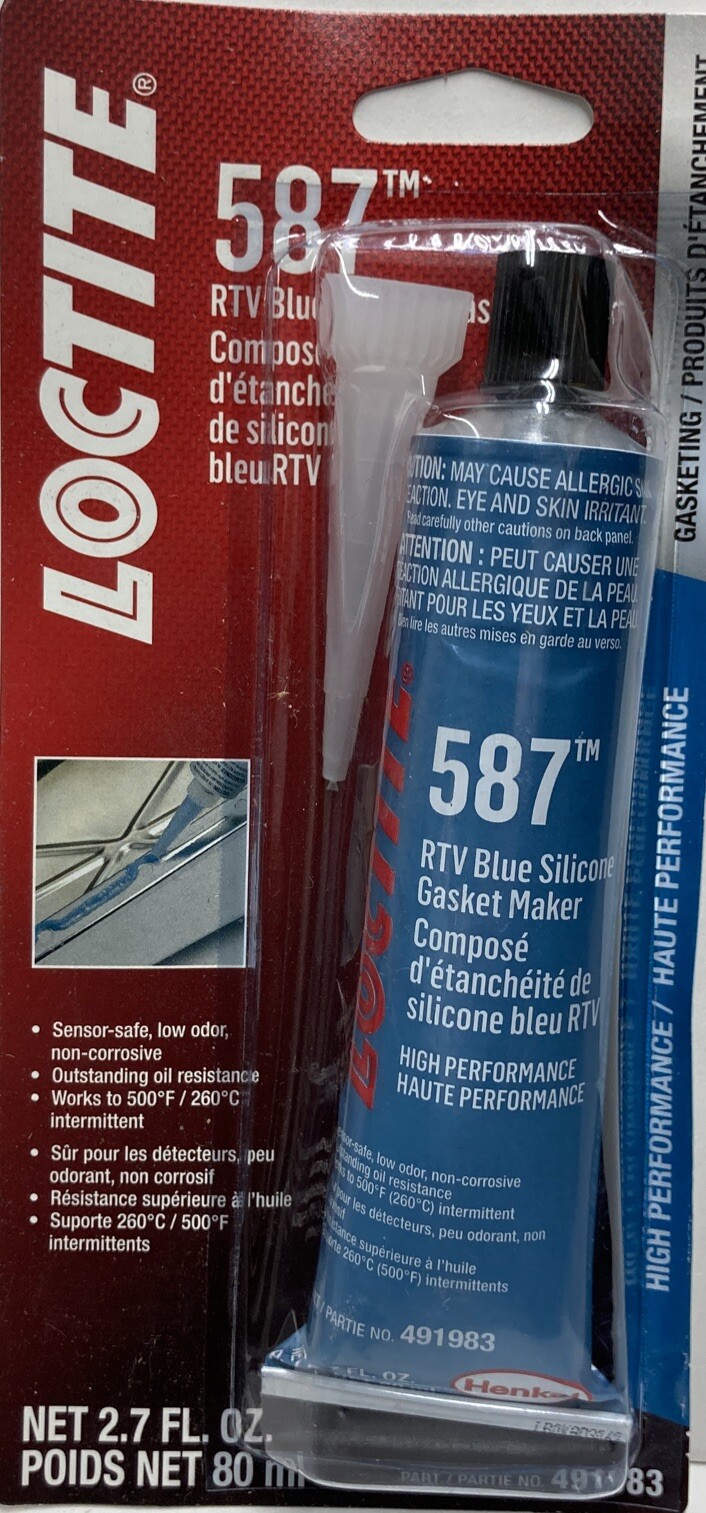 Loctite 587 Blue High Performance Silicone Gasket, 80 Ml 491983