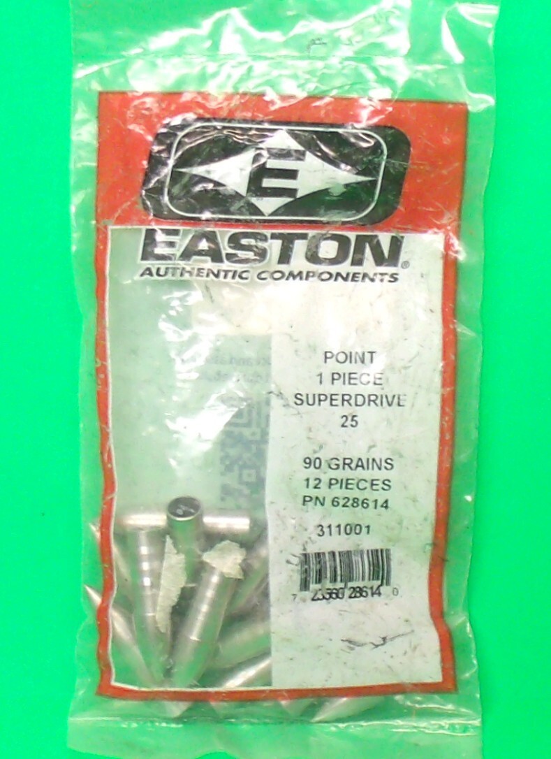 Easton Precision Superdrive 25 Glue-In Target Points - 90 gr. - New Pack