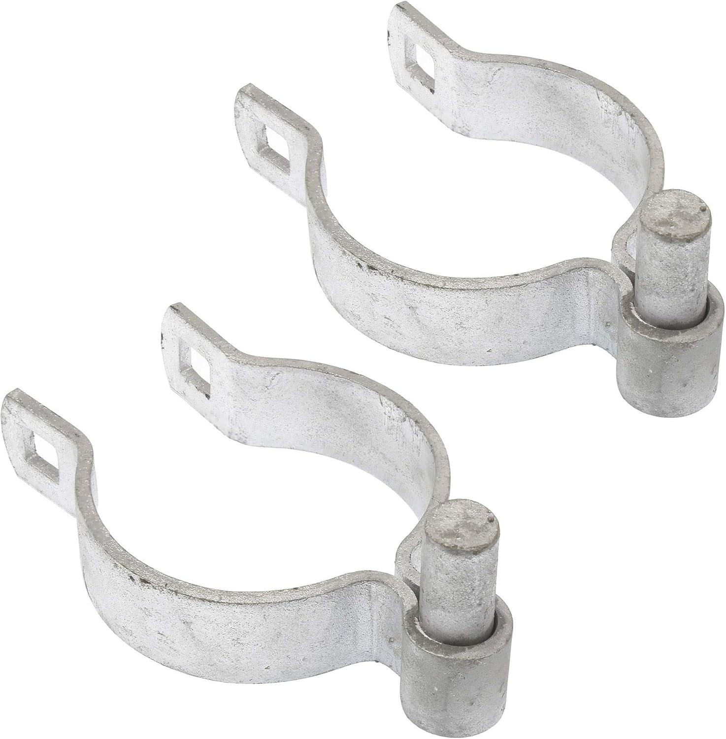 Secure 3" Chain Link Gate Hinges - Heavy-Duty Steel with Mounting Hardware