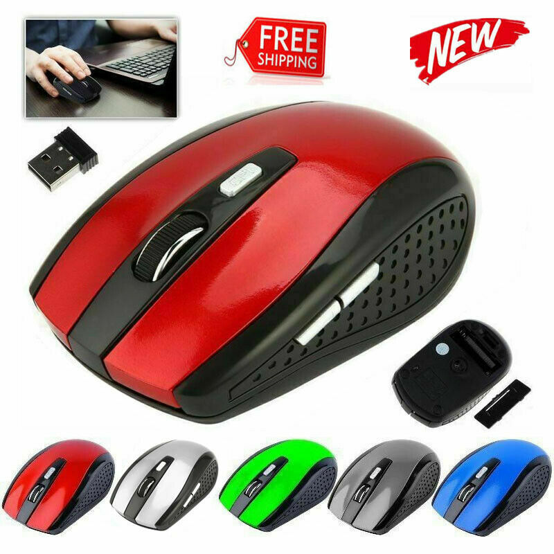 2.4GHz Wireless Optical Mouse Mice & USB Receiver For PC Laptop Computer DPI USA
