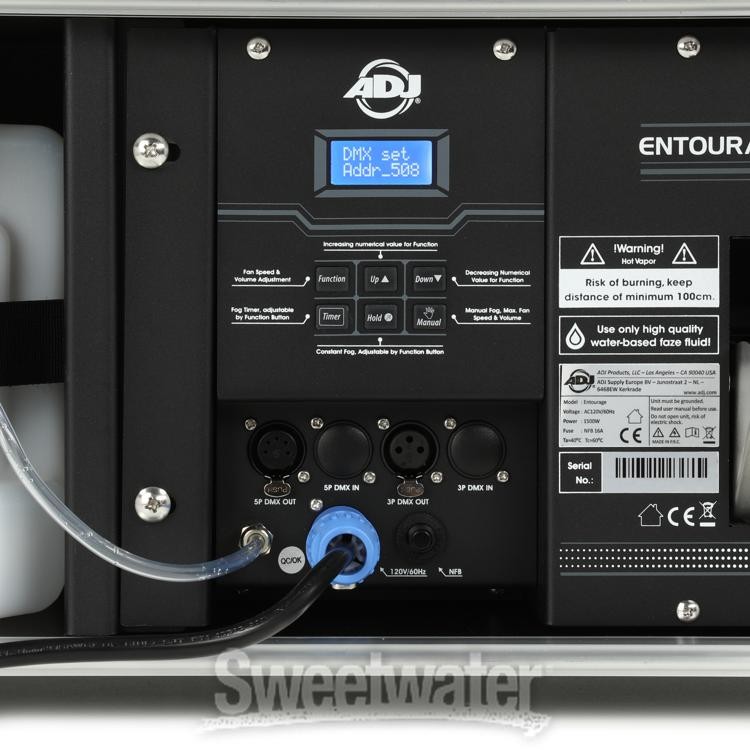ADJ Entourage Faze Machine with Built-in Flight Case