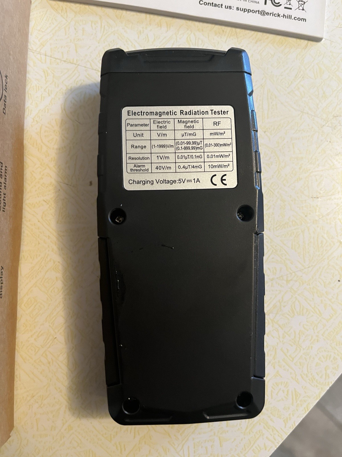 Erickhill Rechargeable EMF Tester Electromagnetic Radiation Tester RT-100