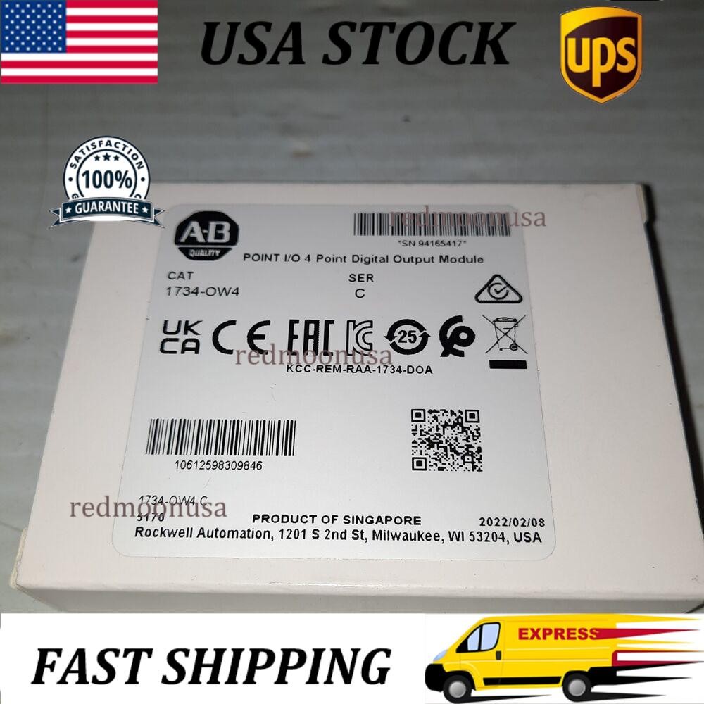 AB 1734-OW4 C POINT I/O 4 Point Digital Output Module 1734OW4 PLC New Sealed
