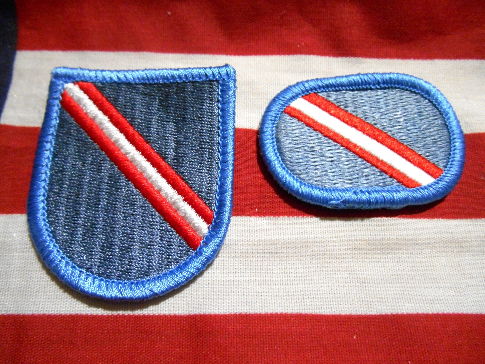 1ST BN 143RD INFANTRY REGIMENT BERET FLASH AN PARA OVAL