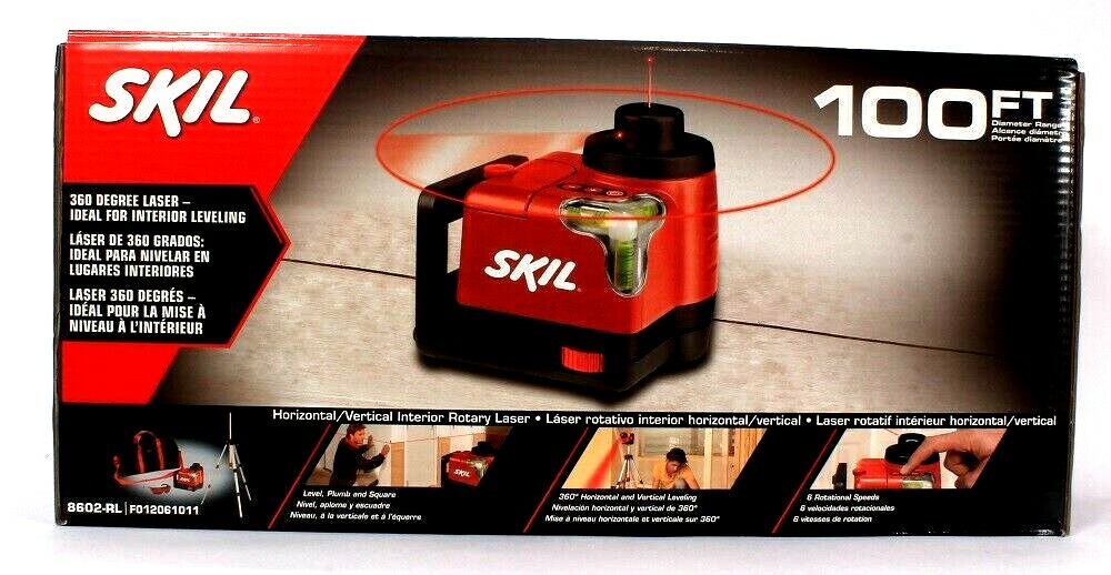 Skil 360 Horizontal Vertical Interior Rotary Laser Ideal For Interior Leveling