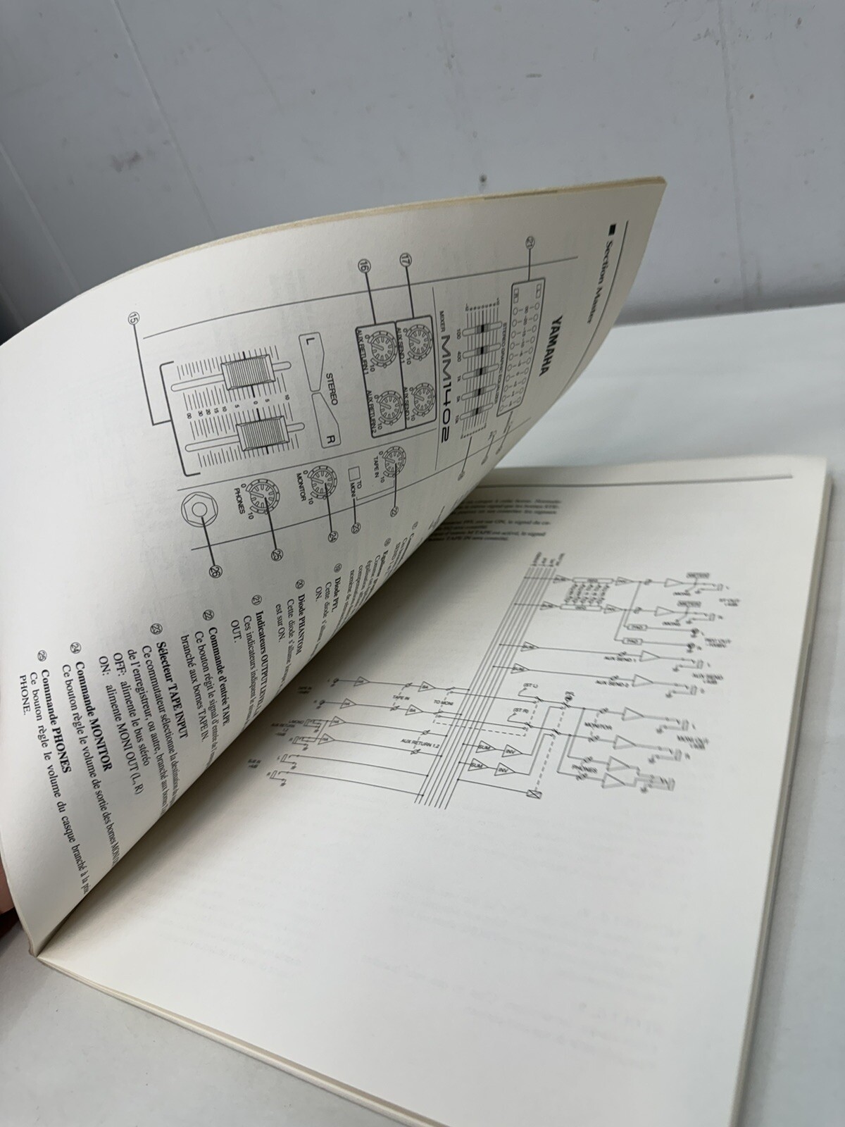 Yamaha MM1402 Mixer operation manual