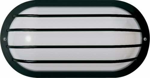 Nuvo SF77/857 Bulkhead 1-Light Oval Cage 75W A19, Textured Black