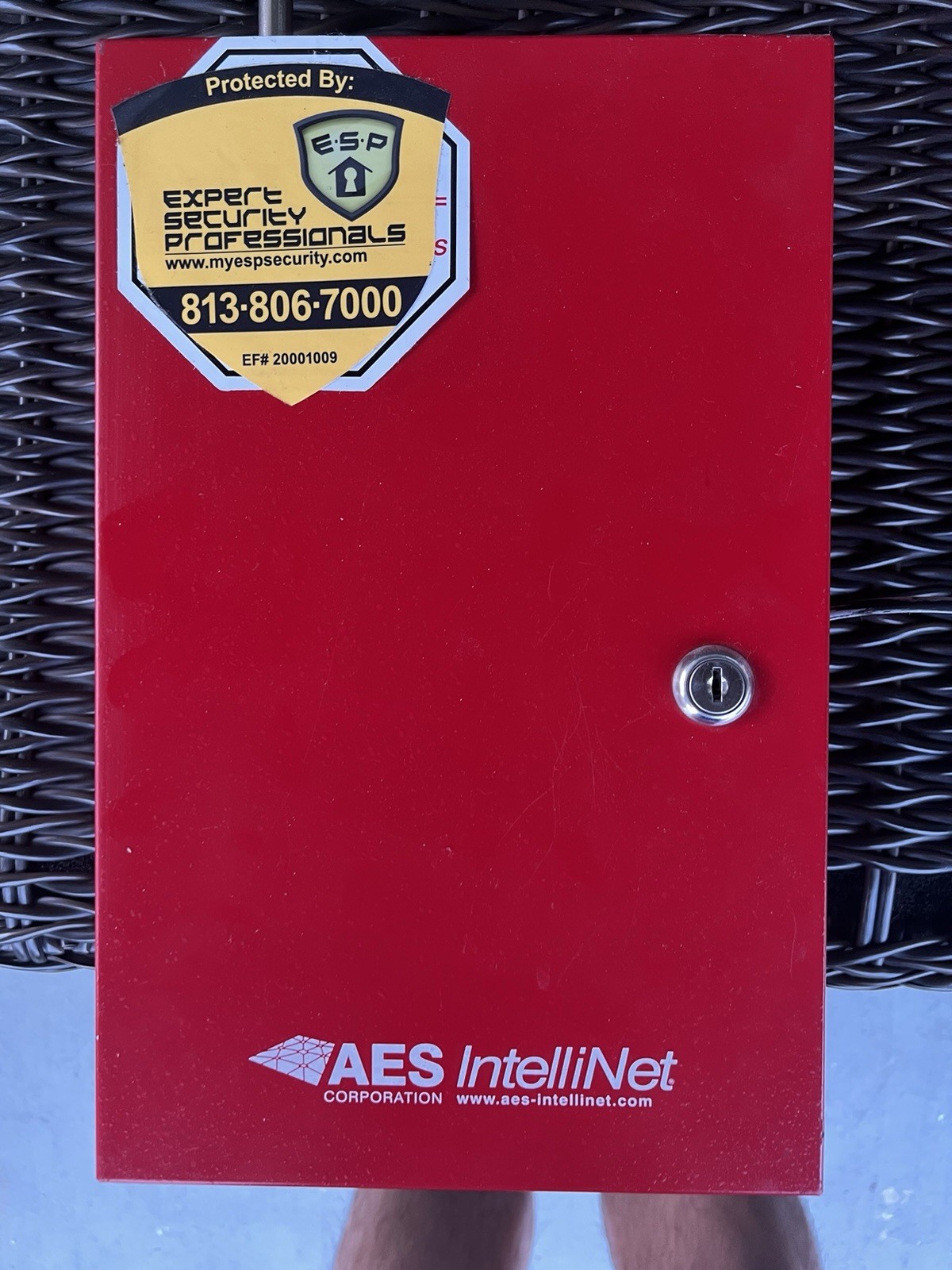 AES IntelliNet 7788F Subscriber Unit RF Signaling Device - Red Enclosure
