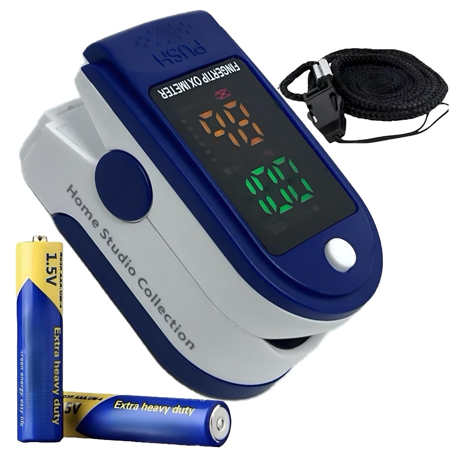 Finger Tip Pulse Oximeter LED Meter For Hospital Household