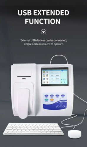 Semi-auto Biochemistry Analyzer analyzing blood touch screen alarm ,NEW