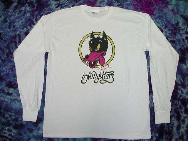 GRATEFUL DEAD JERRY GARCIA GUITAR ALEMBIC DIRE WOLF L/S CONCERT T-SHIRT-S-NEW