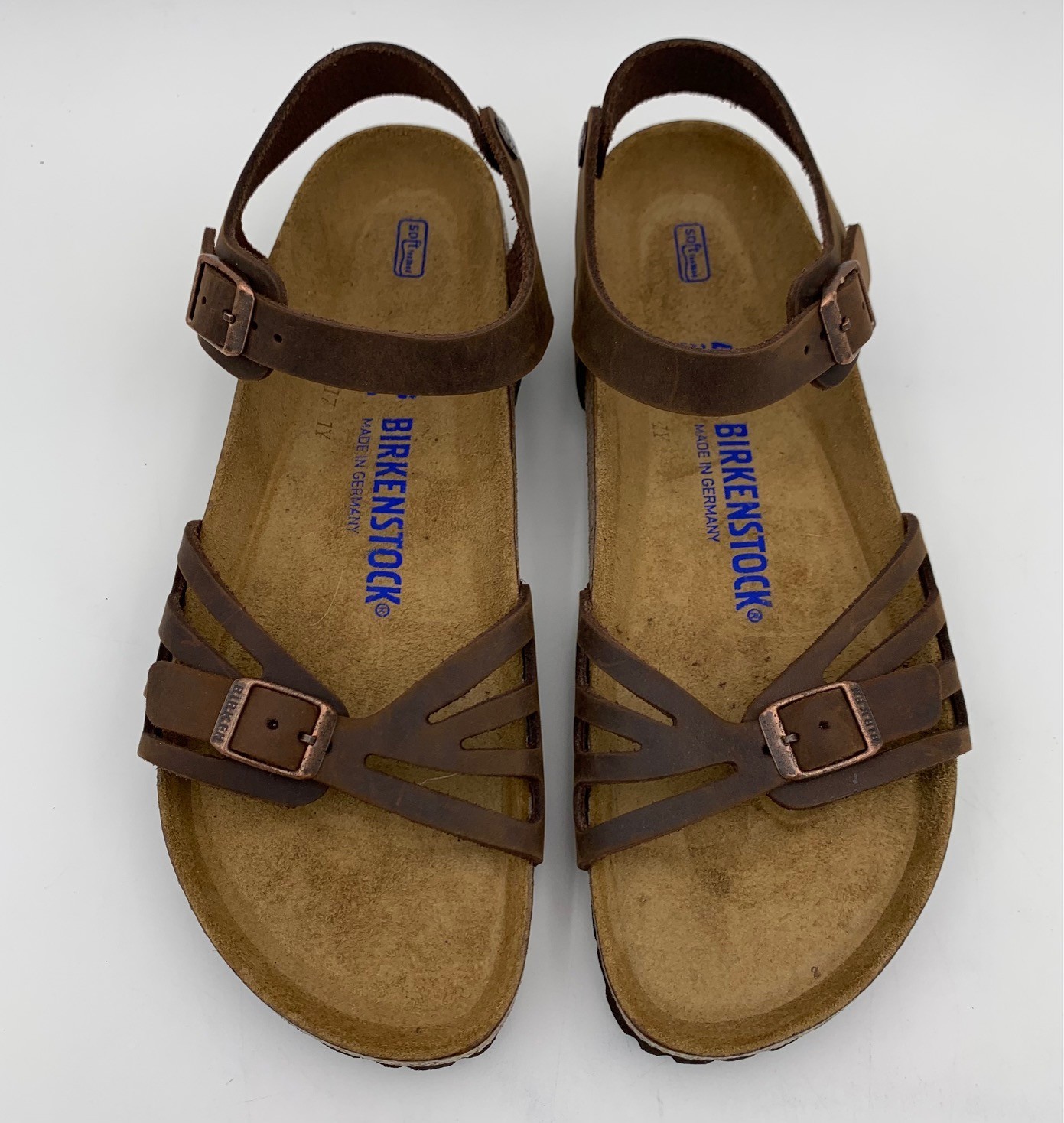 Birkenstock New w/ Box Bali Habana Oiled Leather Soft Footbed Narrow 1021332