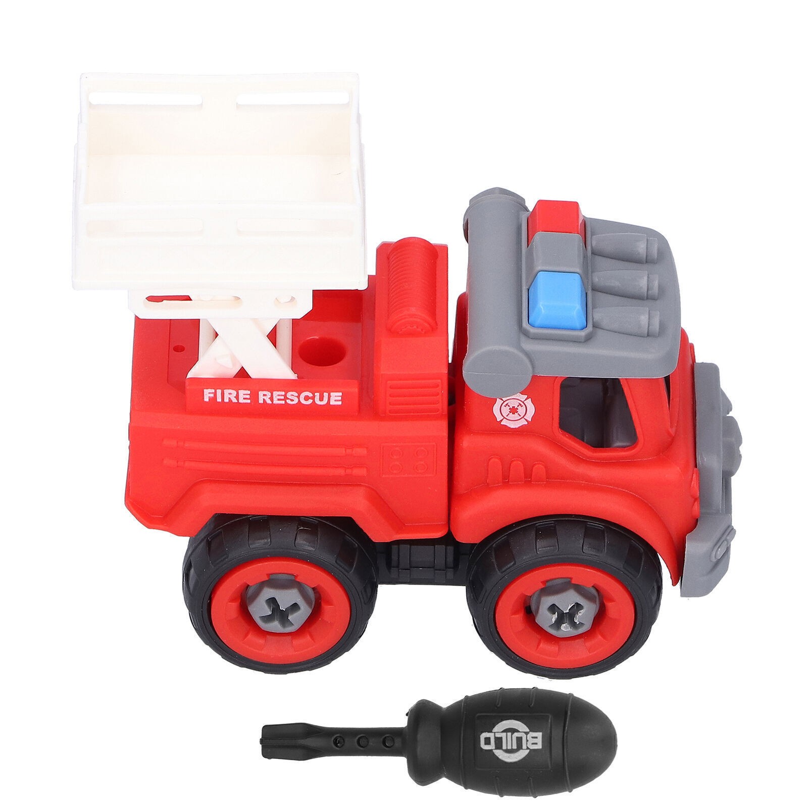 DIY Lift Truck Model Take Apart Toy Nut Assembly Construction Building Vehicle