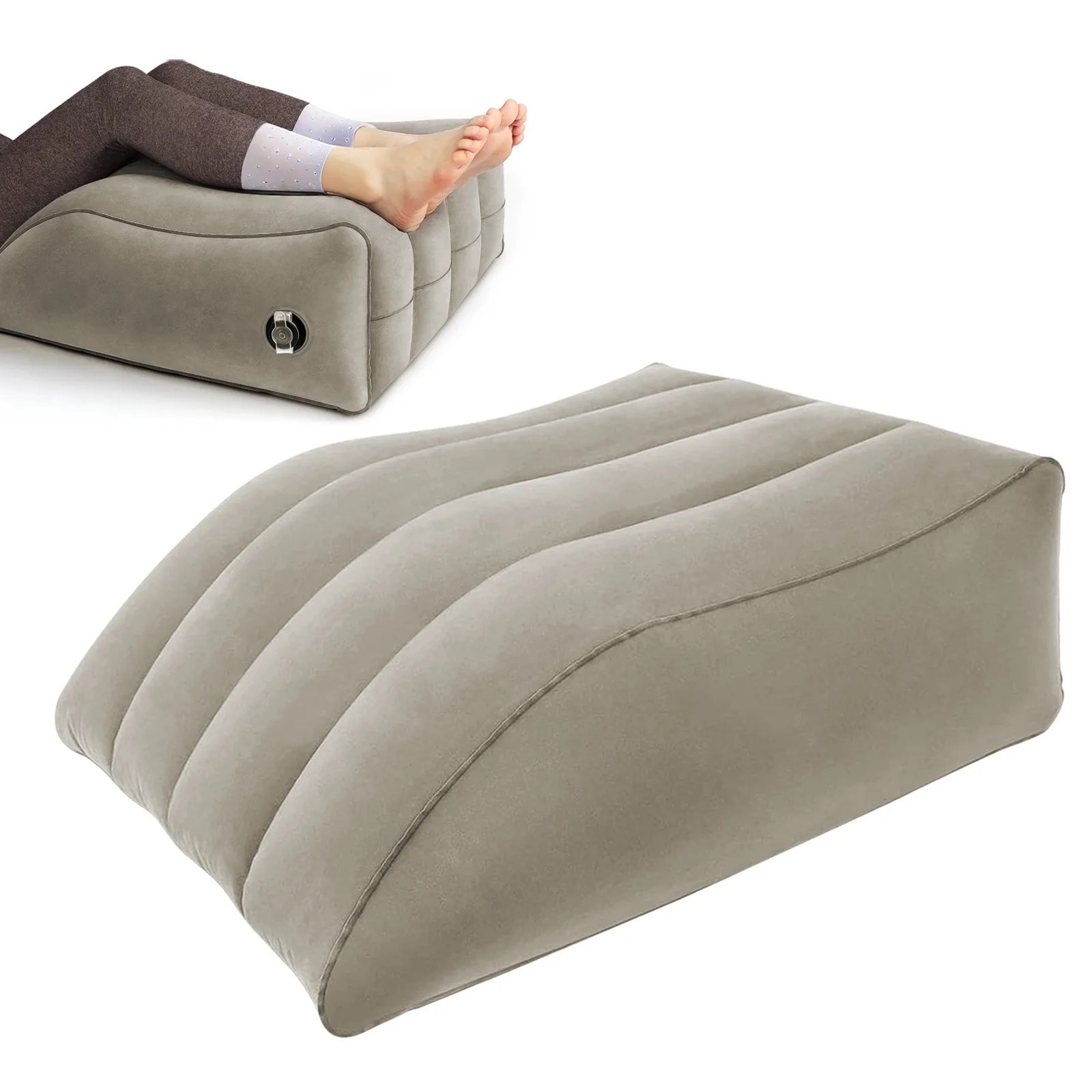 Inflatable Leg Elevation Pillow Wedge Cushion for Swelling Relief Improve Circul