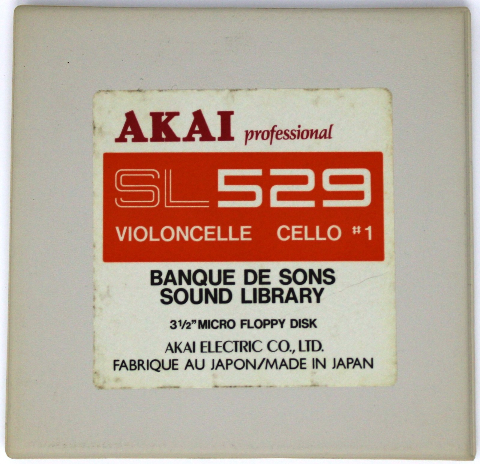 Akai SL529 Violoncelle Cello #1 S900 Format Floppy Disk Banque De Sons