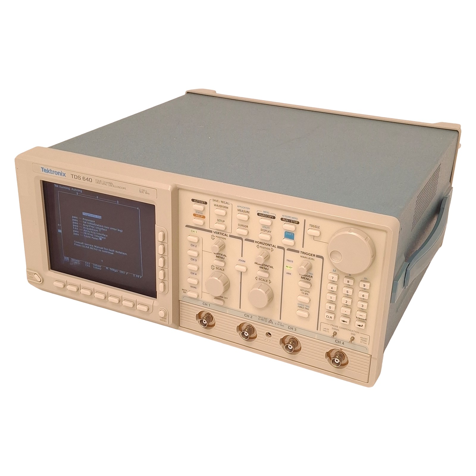 Tektronix TDS640 Digitizing Oscilloscope 4-Channel, 500Mhz, 2GS/s, 90-250VAC