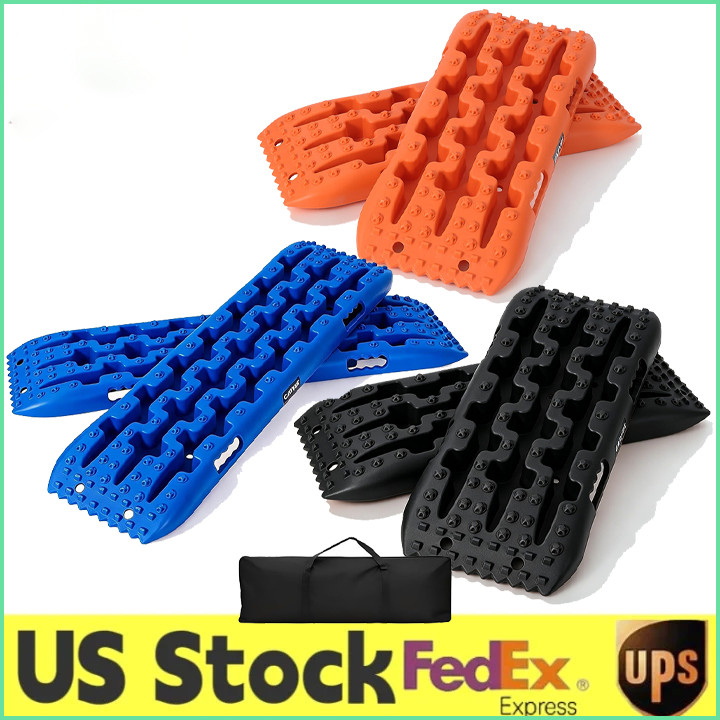 2 Pack 10 Ton Recovery Traction Boards Reinforced Off Road Tire Ladder Tracks US