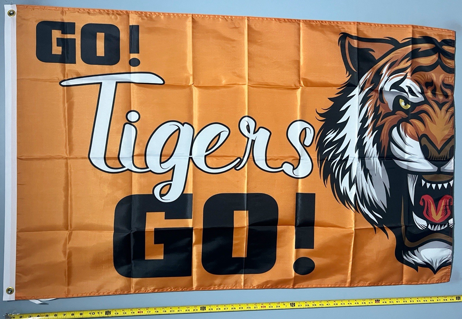Tigers Mascot FLAG FREE SHIP USA SELLER! Go Sports Game Poster USA Sign 3x5'