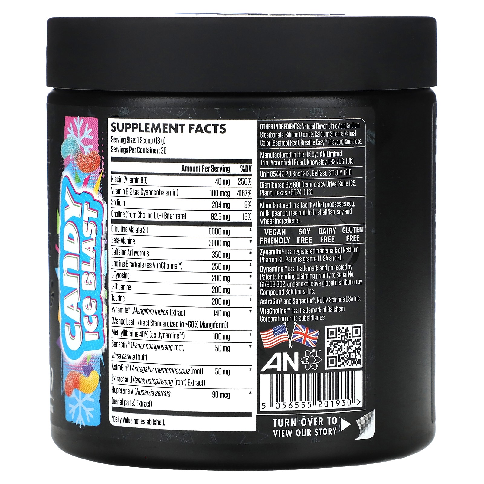 Ultimate Pre-Workout, Candy Ice Blast, 13.75 oz (390 g)