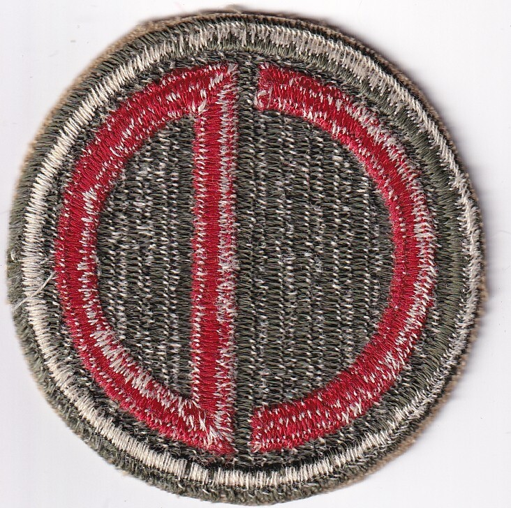 85th Infantry Division patch Custer Division US Army real WWII make