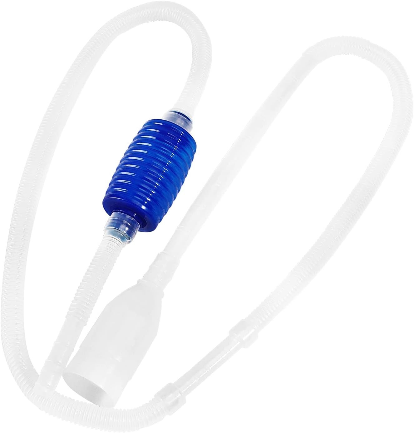 User-Friendly Hand Pump Aquarium Vacuum Siphon, 1.6m Hose for Easy Draining