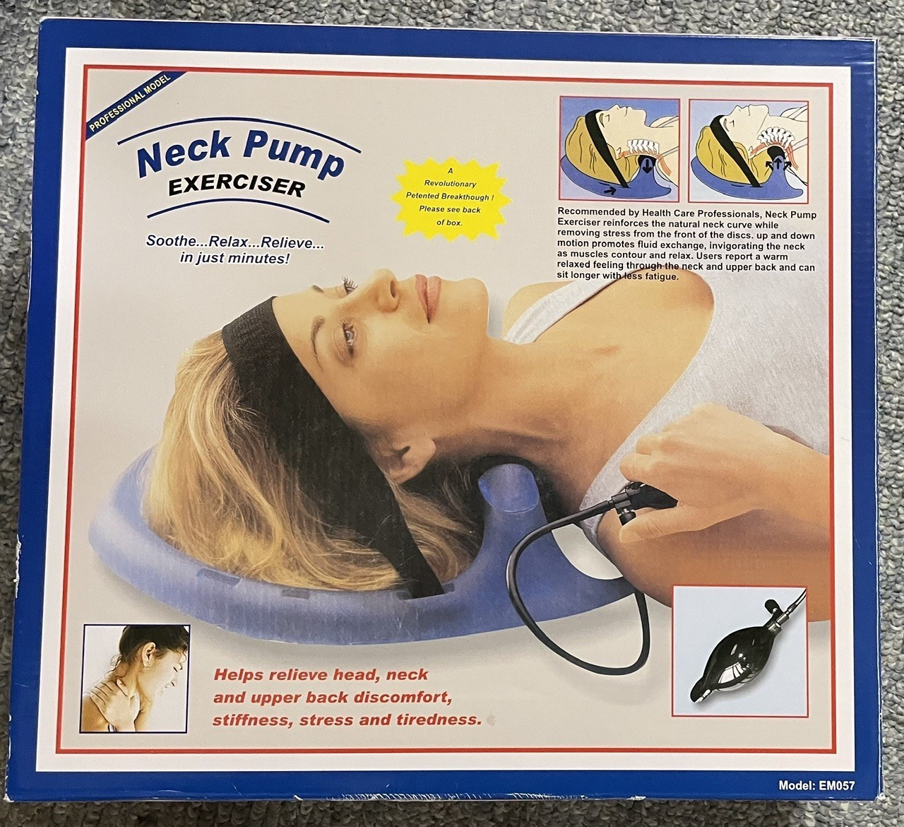 Posture Pump Neck Exerciser Professional Model-MODEL EM057-NEW