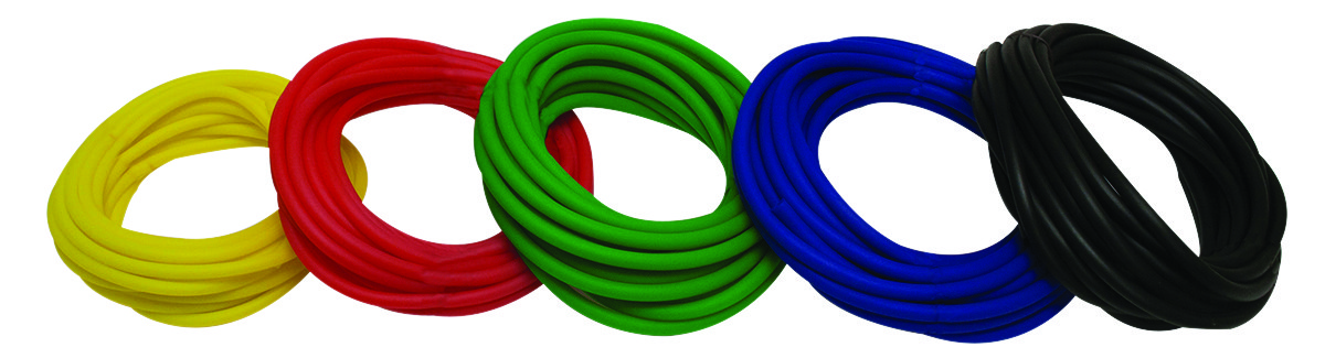 Sup-R Tubing - Latex Free Exercise Tubing - 25' Rolls, 5-Piece Set
