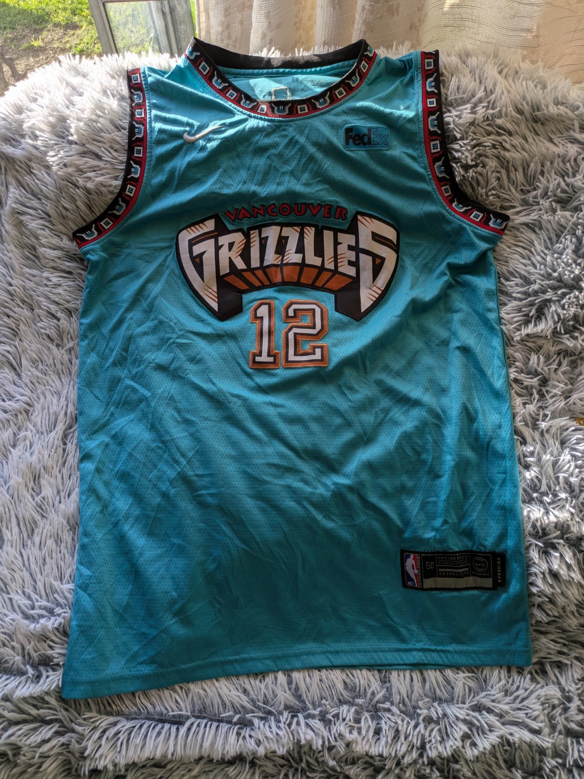 NBA Vancouver Grizzlies Basketball Shirt Jersey Ja Morant Tank Nike Size 50