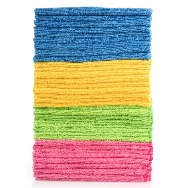 Hometex Microfiber Towels, 12” X 16” 96 pack