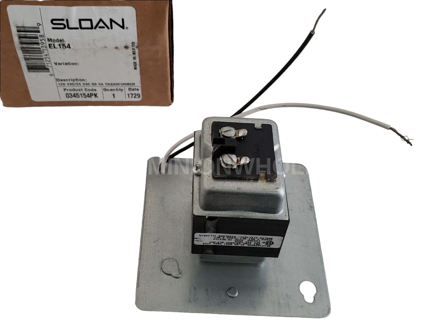 New Sloan Optima EL-154 Transformer 120 Vac/24 Vac 50 VA