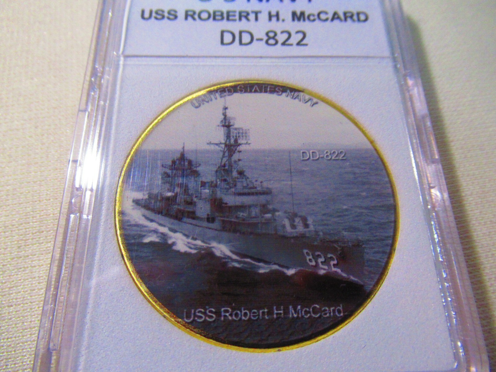 US NAVY - USS Robert H. McCard (DD-822) Challenge Coin