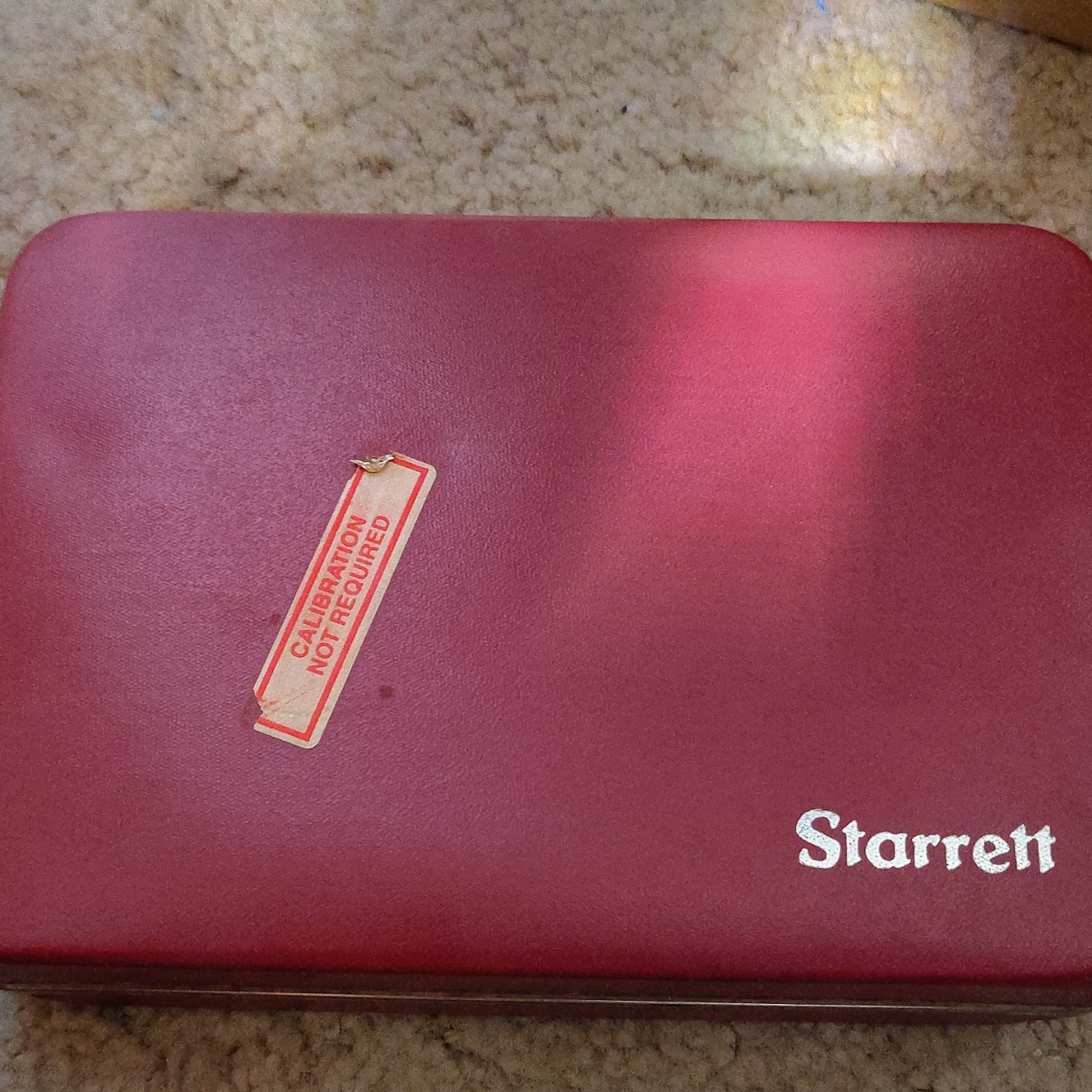 Starrett Dial Indicator Set w/ Attachments, Includes Case, Red Hard Case