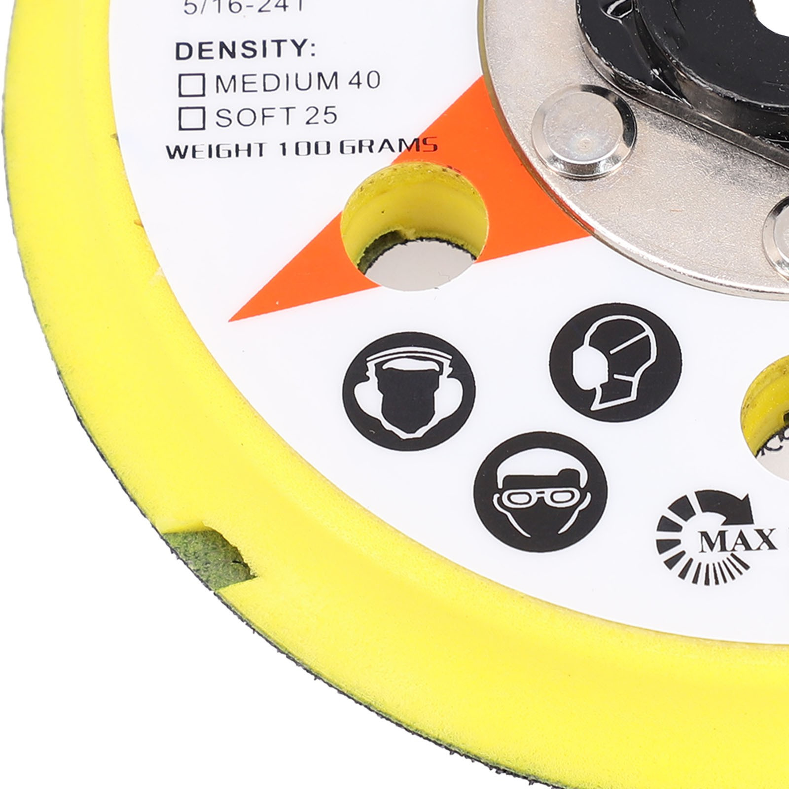 12000rpm Sanding Pad 125mm Dual Function Medium Soft Plastic Practical
