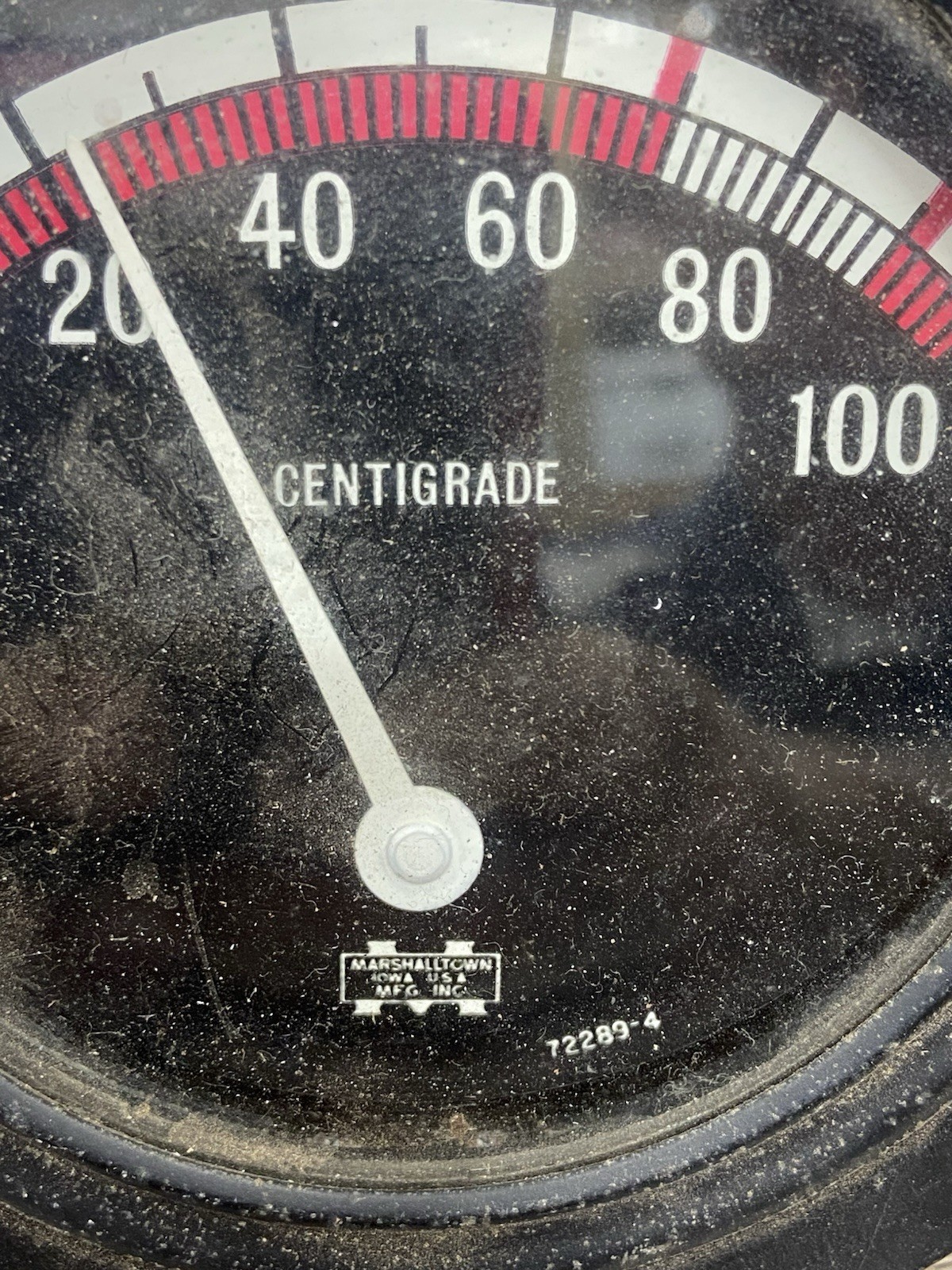 MARSHALL TOWN TEMPERATURE GAUGE 0-150 CENTIGRADE 72289-4