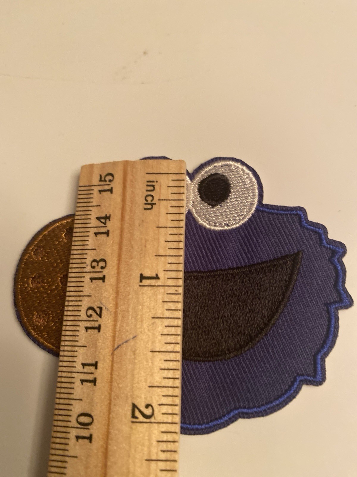 COOKIE MONSTER!!! EMBROIDERED IRON ON PATCH! + One Free Sticker With Purchase
