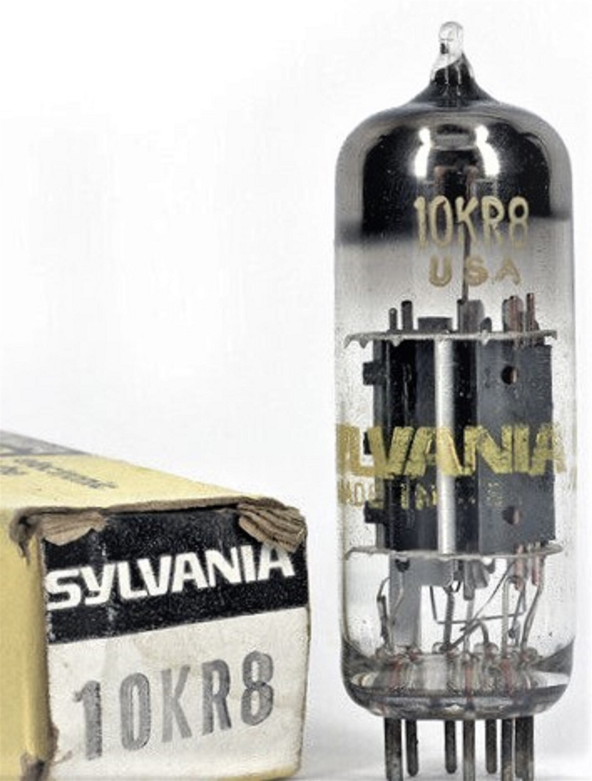10KR8 TUBE SYLVANIA NIB TESTED & BOXED VINTAGE COMMERCIAL SURPLUS