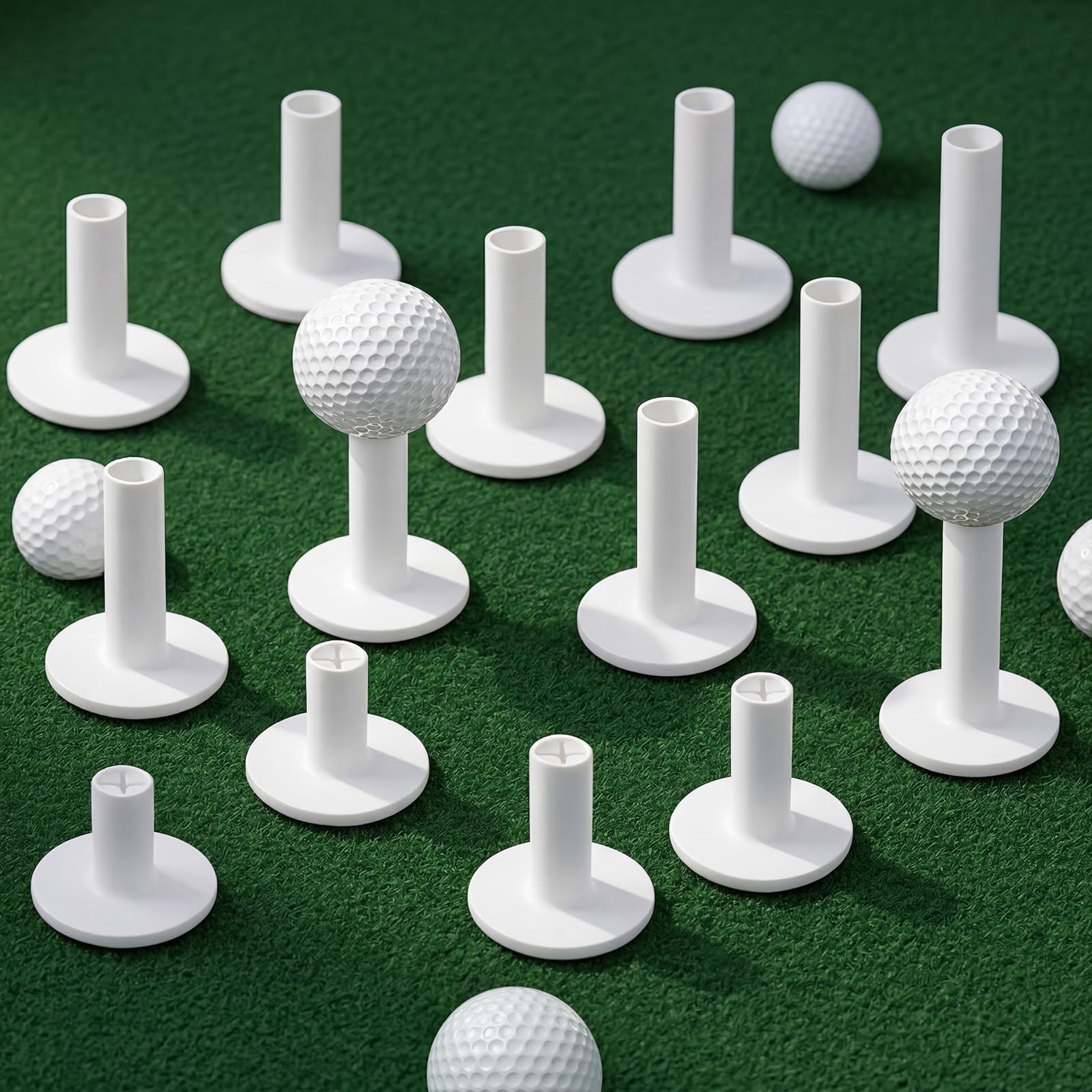 Rubber Golf Tees for Mats - Golf Tees for Indoor Simulators Driving Range Out...