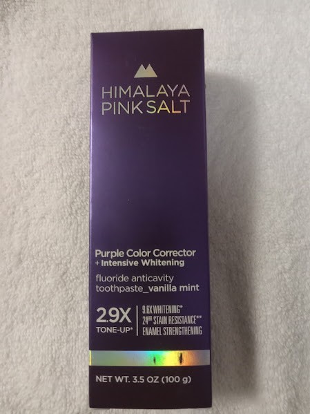 Himalaya Pink Salt Purple Color Corrector Intensive Whitening Toothpaste
