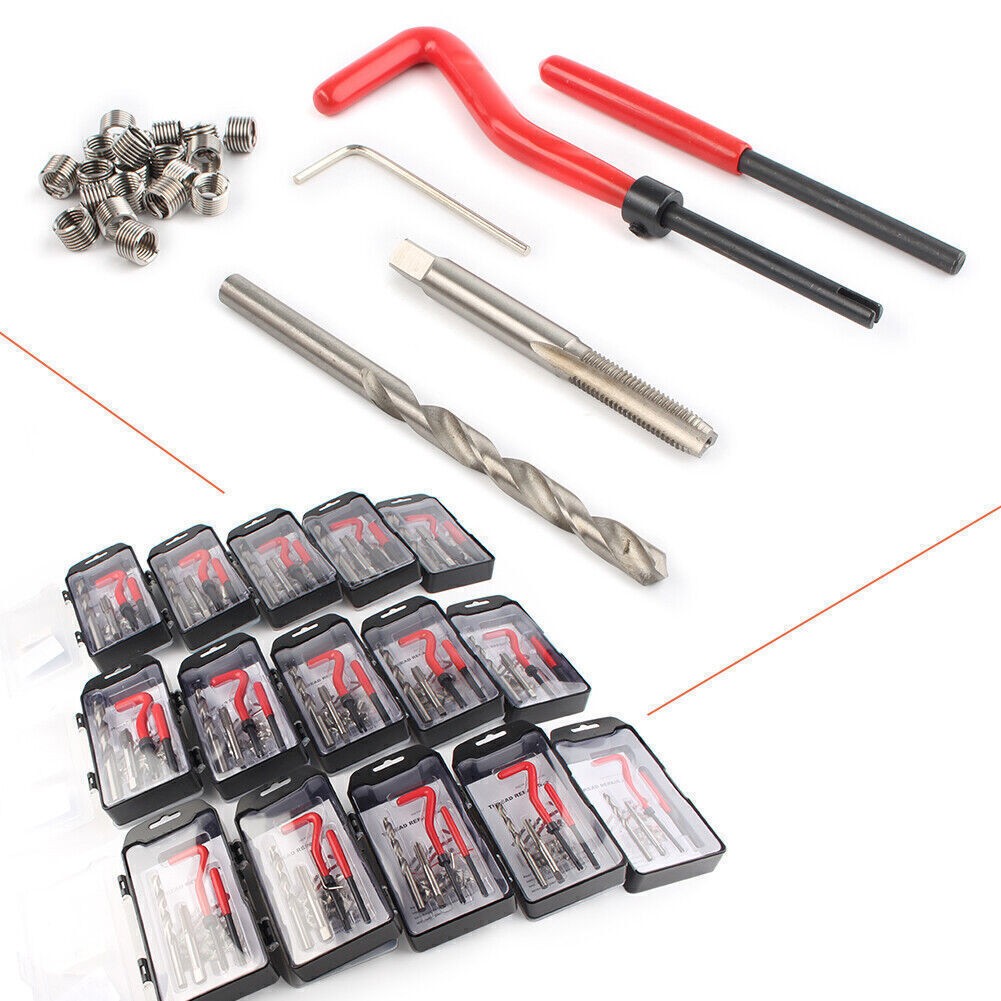 M5 x 0.8 Metric Thread Repair Install Tool Insert Kit M5 Helicoil Coil 25PCS US