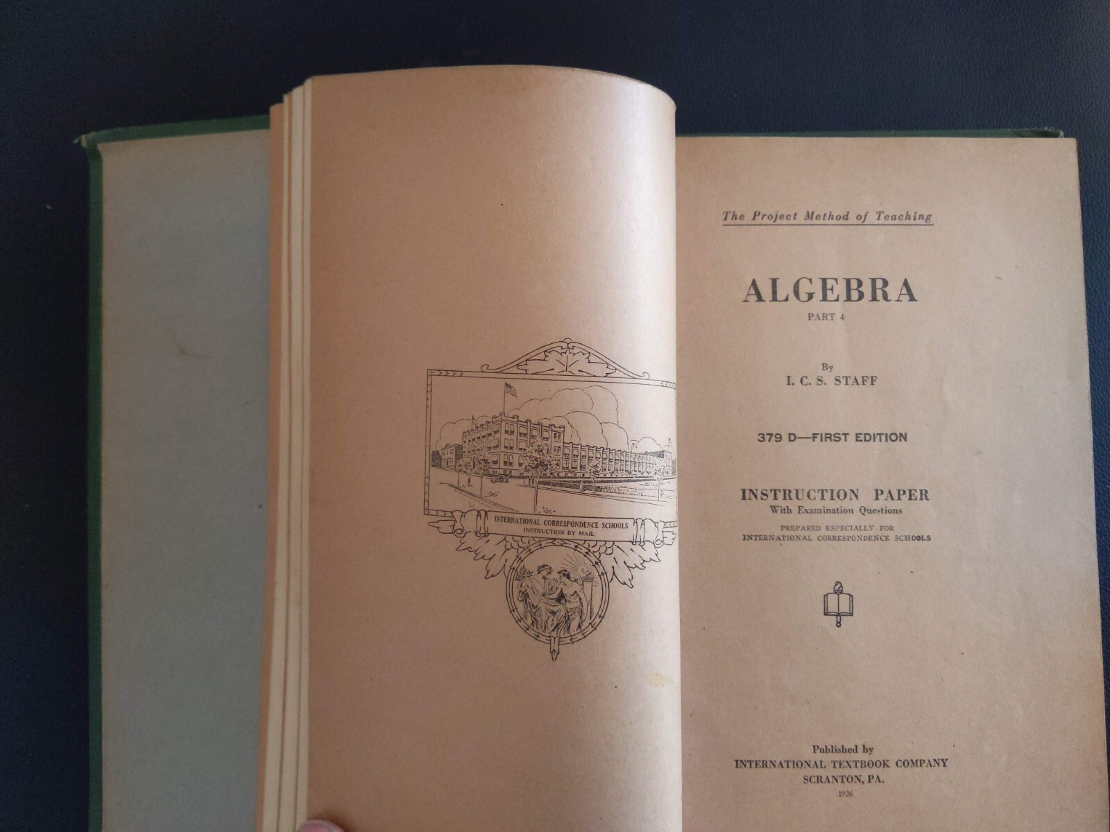 Book Algebra Part 1 The Project Method of Teaching 379A - First Edition