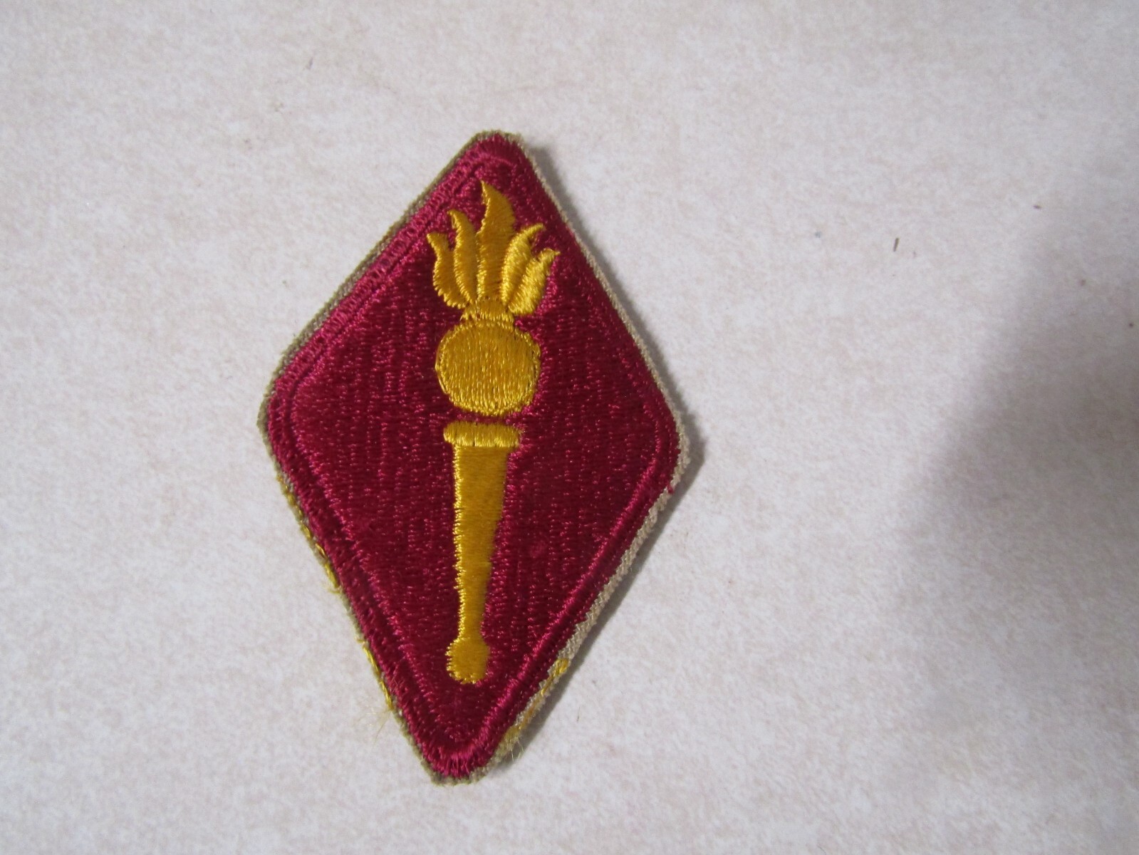 MILITARY PATCH OLD ORIGINAL WW2 ERA OR LATER US ARMY ORDNANCE MUNITIONS SCHOOL