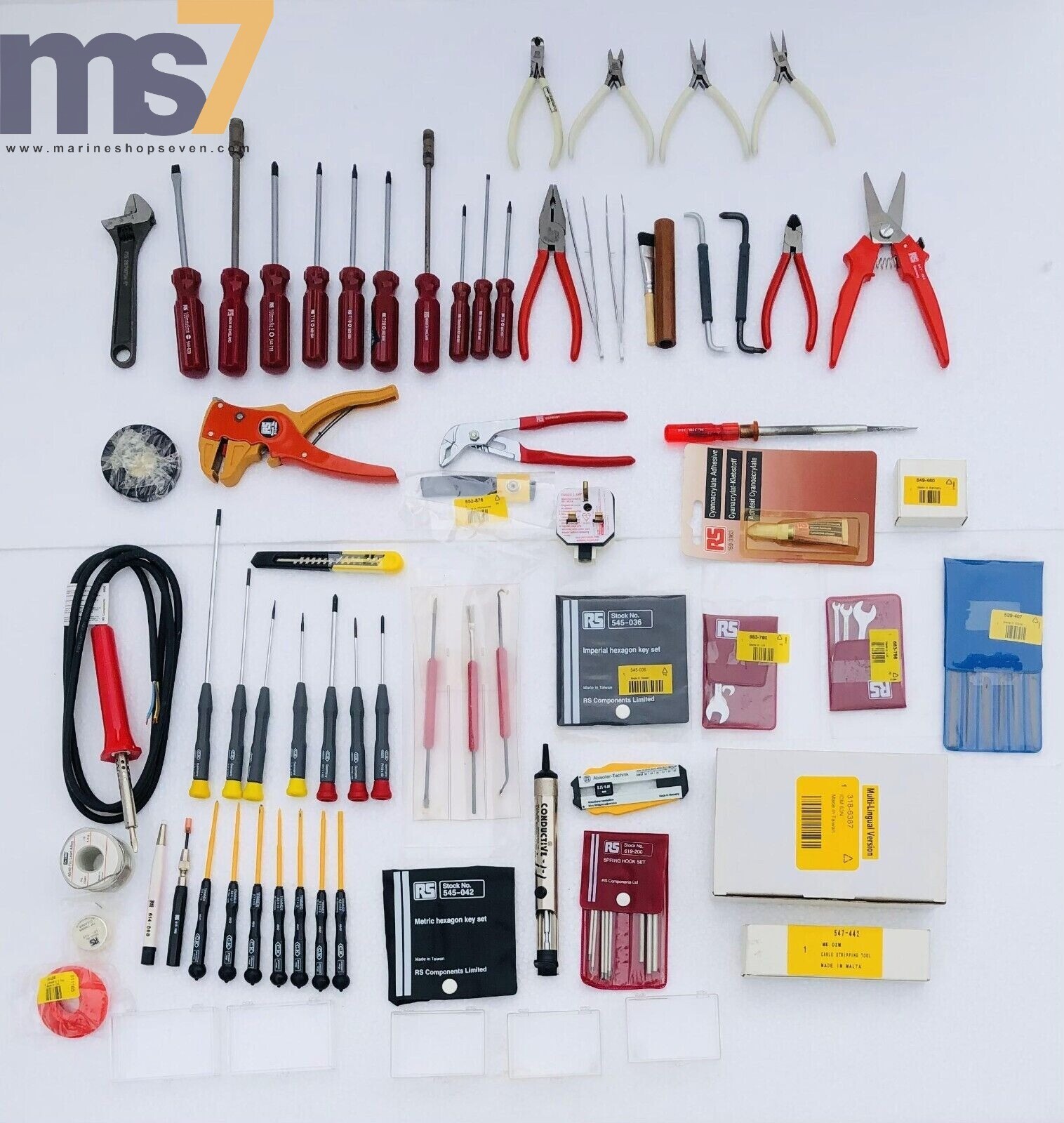 RS COMPONENTS ELECTRO-MECHANICAL TOOL KIT WITH ACCESSORIES AS SHOWN #NEW